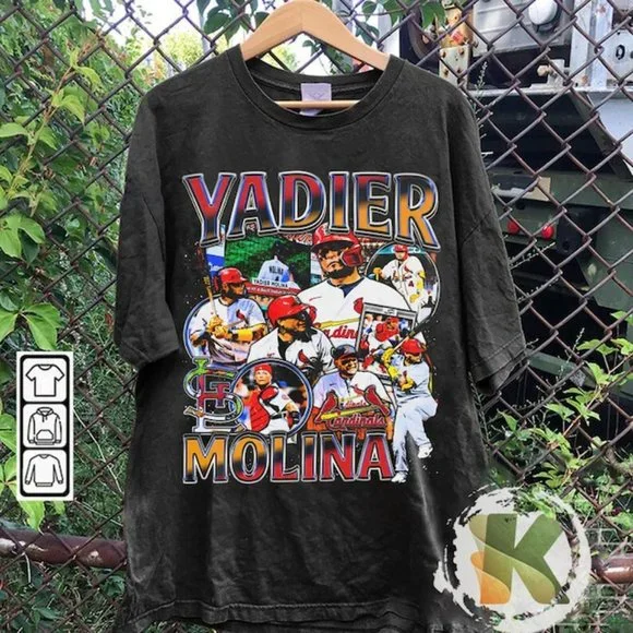 Vintage 90s Graphic Style Yadier Molina T-Shirt, Yadier Molina Shirt tee